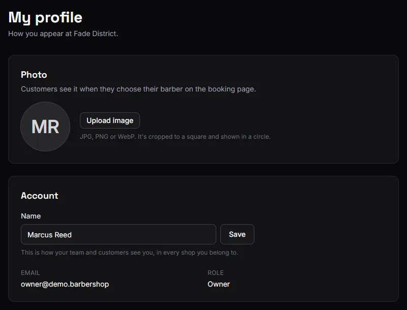 My profile